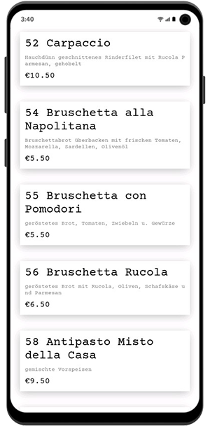 image of the iPhone app